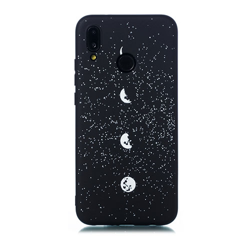 Custodia Silicone Gel Morbida Mistica Luna Stelle Cover per Huawei P20 Lite Multicolore