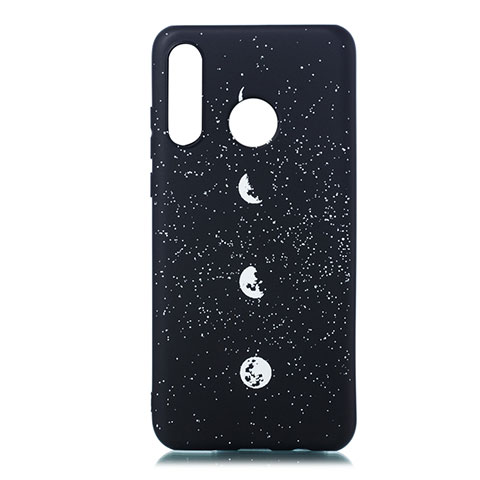 Custodia Silicone Gel Morbida Mistica Luna Stelle Cover per Huawei P30 Lite New Edition Multicolore