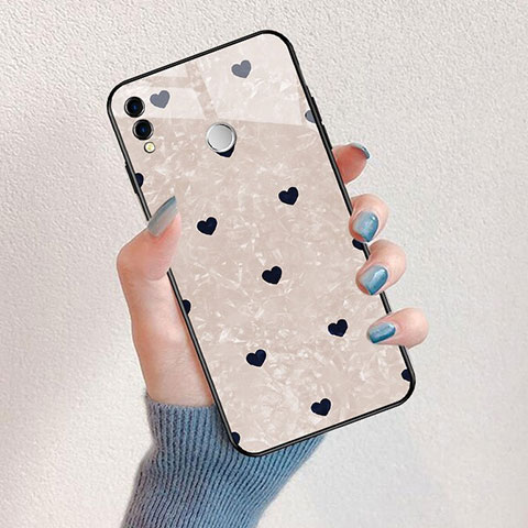 Custodia Silicone Laterale Amore Cuore Specchio Cover per Huawei Honor 8X Nero