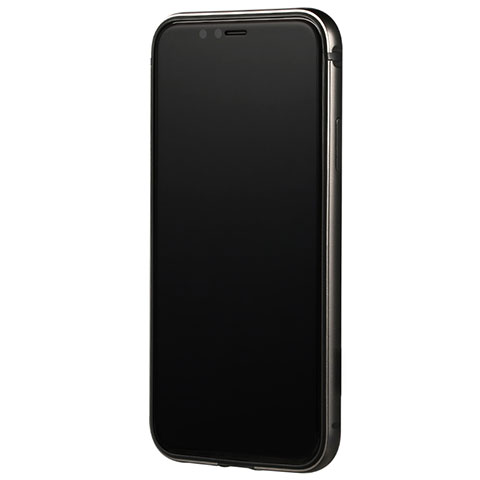 Custodia Silicone Laterale F01 per Apple iPhone X Nero