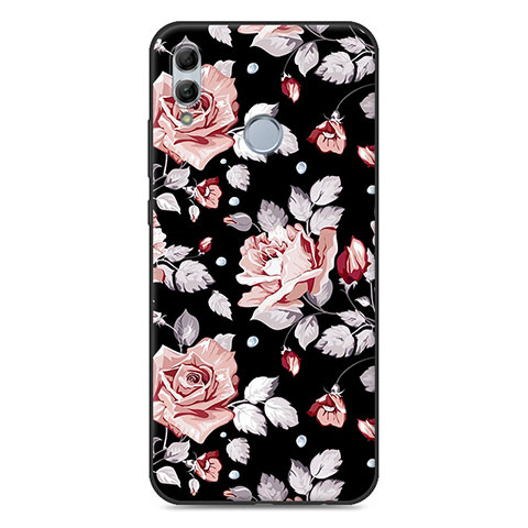 Custodia Silicone Laterale Fiori Specchio Cover S02 per Huawei Honor 10 Lite Multicolore