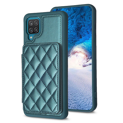 Custodia Silicone Morbida In Pelle Cover BF1 per Samsung Galaxy A12 5G Verde