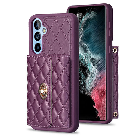 Custodia Silicone Morbida In Pelle Cover BF1 per Samsung Galaxy Quantum4 5G Viola