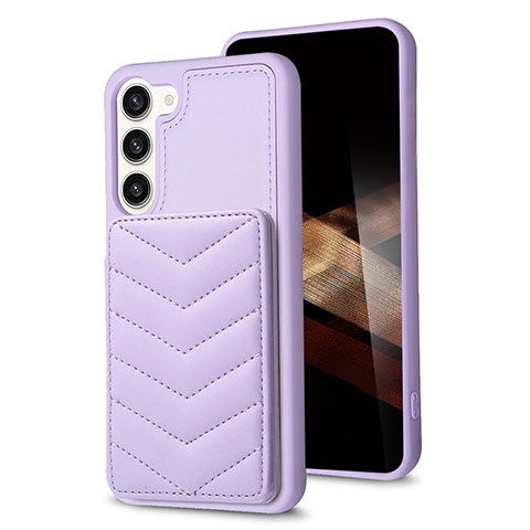 Custodia Silicone Morbida In Pelle Cover BF1 per Samsung Galaxy S24 5G Lavanda