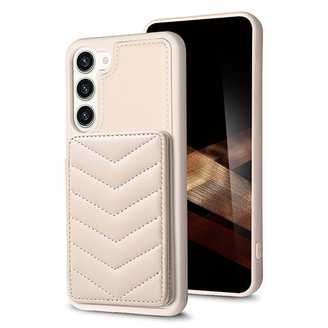 Custodia Silicone Morbida In Pelle Cover BF1 per Samsung Galaxy S25 Plus 5G Khaki