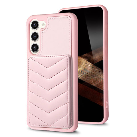 Custodia Silicone Morbida In Pelle Cover BF1 per Samsung Galaxy S25 Plus 5G Oro Rosa