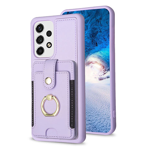 Custodia Silicone Morbida In Pelle Cover BF2 per Samsung Galaxy A13 4G Lavanda