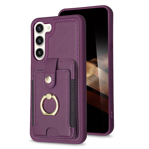 Custodia Silicone Morbida In Pelle Cover BF2 per Samsung Galaxy S24 5G Viola