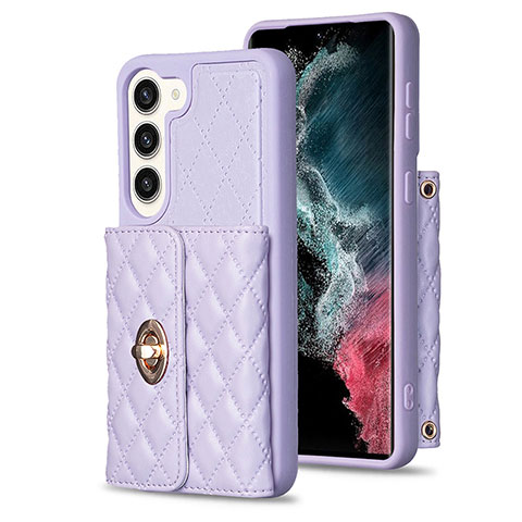 Custodia Silicone Morbida In Pelle Cover BF3 per Samsung Galaxy S23 Plus 5G Lavanda