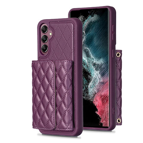 Custodia Silicone Morbida In Pelle Cover BF5 per Samsung Galaxy A14 5G Viola