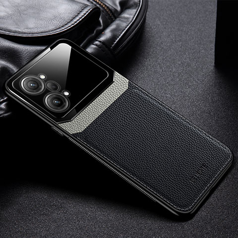 Custodia Silicone Morbida In Pelle Cover FL1 per Oppo K10 Pro 5G Nero