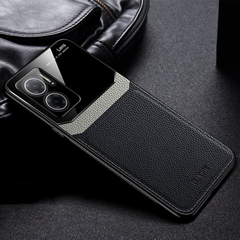 Custodia Silicone Morbida In Pelle Cover FL1 per Xiaomi Redmi 11 Prime 5G Nero