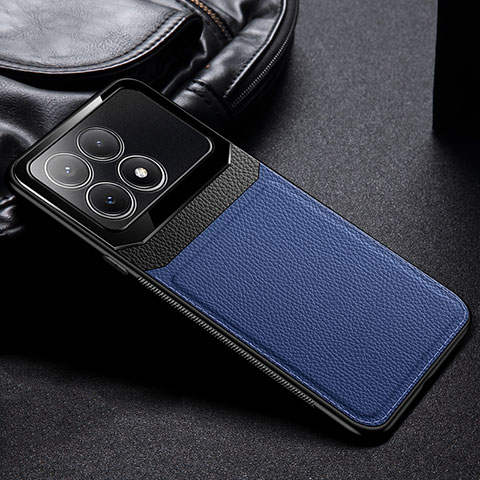 Custodia Silicone Morbida In Pelle Cover FL1 per Xiaomi Redmi K70 5G Blu