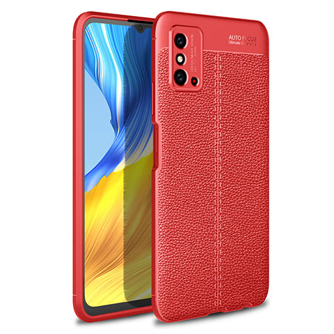 Custodia Silicone Morbida In Pelle Cover H02 per Huawei Honor X10 Max 5G Rosso