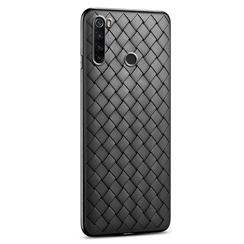 Custodia Silicone Morbida In Pelle Cover H02 per Xiaomi Redmi Note 8 (2021) Nero