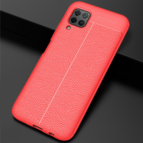 Custodia Silicone Morbida In Pelle Cover H06 per Huawei Nova 6 SE Rosso