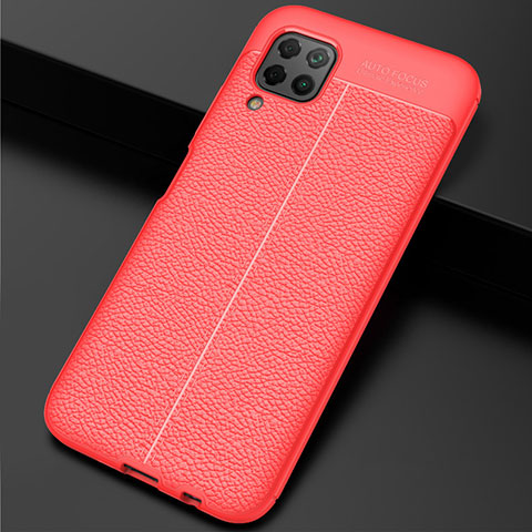 Custodia Silicone Morbida In Pelle Cover H06 per Huawei Nova 7i Rosso