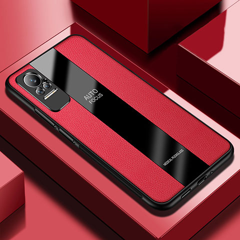 Custodia Silicone Morbida In Pelle Cover PB1 per Xiaomi Civi 1S 5G Rosso