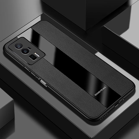 Custodia Silicone Morbida In Pelle Cover PB1 per Xiaomi Redmi K60 Pro 5G Nero