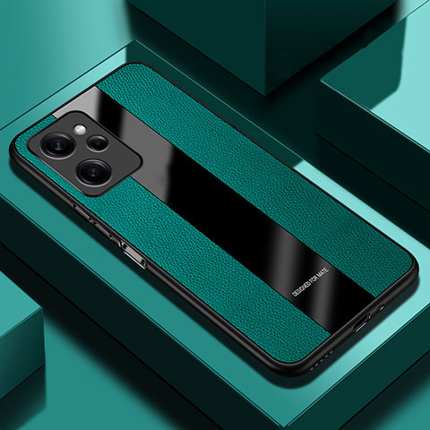 Custodia Silicone Morbida In Pelle Cover PB1 per Xiaomi Redmi Note 12 Pro Speed 5G Verde