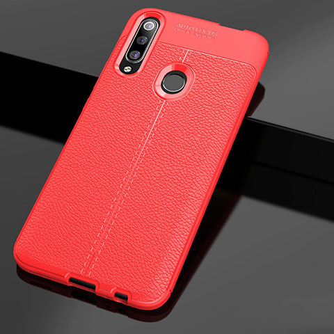 Custodia Silicone Morbida In Pelle Cover per Huawei Enjoy 10 Plus Rosso