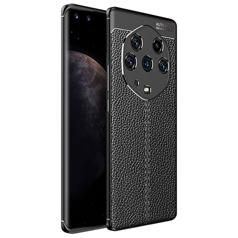 Custodia Silicone Morbida In Pelle Cover per Huawei Honor Magic3 Pro+ Plus 5G Nero