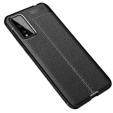 Custodia Silicone Morbida In Pelle Cover per Huawei Honor Play4T Pro Nero