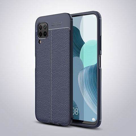 Custodia Silicone Morbida In Pelle Cover per Huawei Nova 6 SE Blu