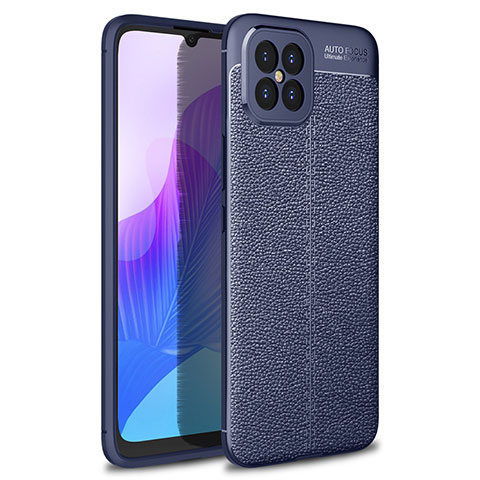 Custodia Silicone Morbida In Pelle Cover per Huawei Nova 8 SE 5G Blu