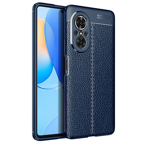 Custodia Silicone Morbida In Pelle Cover per Huawei Nova 9 SE Blu