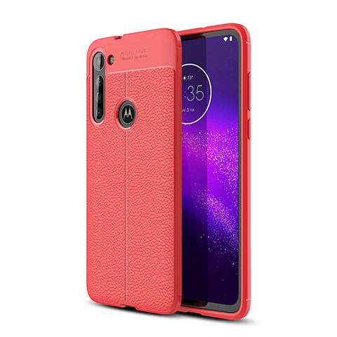 Custodia Silicone Morbida In Pelle Cover per Motorola Moto G8 Power Rosso