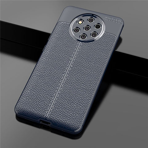 Custodia Silicone Morbida In Pelle Cover per Nokia 9 PureView Blu