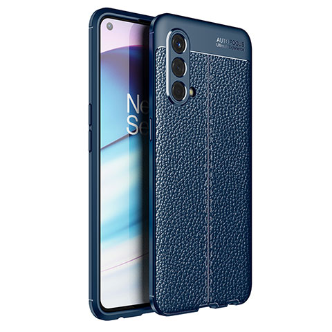 Custodia Silicone Morbida In Pelle Cover per OnePlus Nord CE 5G Blu