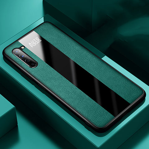 Custodia Silicone Morbida In Pelle Cover per Oppo Find X2 Lite Verde