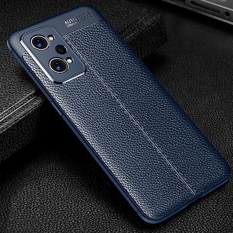 Custodia Silicone Morbida In Pelle Cover per Realme GT Neo 3T 5G Blu