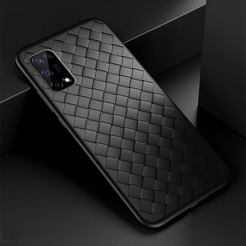 Custodia Silicone Morbida In Pelle Cover per Realme Narzo 30 Pro 5G Nero