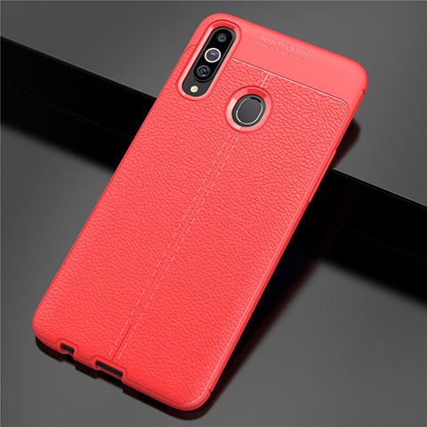 Custodia Silicone Morbida In Pelle Cover per Samsung Galaxy A20s Rosso