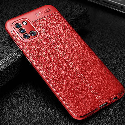 Custodia Silicone Morbida In Pelle Cover per Samsung Galaxy A31 Rosso