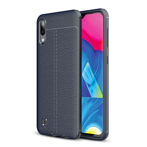 Custodia Silicone Morbida In Pelle Cover per Samsung Galaxy M10 Blu