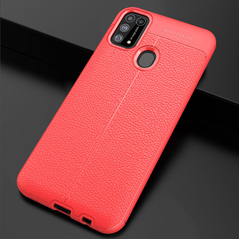 Custodia Silicone Morbida In Pelle Cover per Samsung Galaxy M31 Prime Edition Rosso