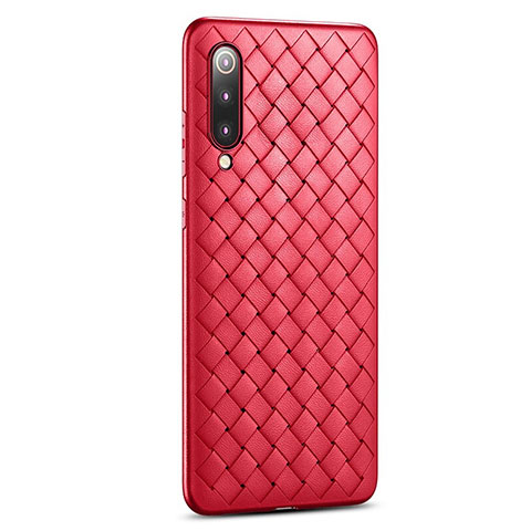 Custodia Silicone Morbida In Pelle Cover per Xiaomi Mi 9 SE Rosso