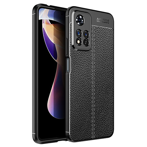 Custodia Silicone Morbida In Pelle Cover per Xiaomi Redmi Note 11 Pro+ Plus 5G Nero