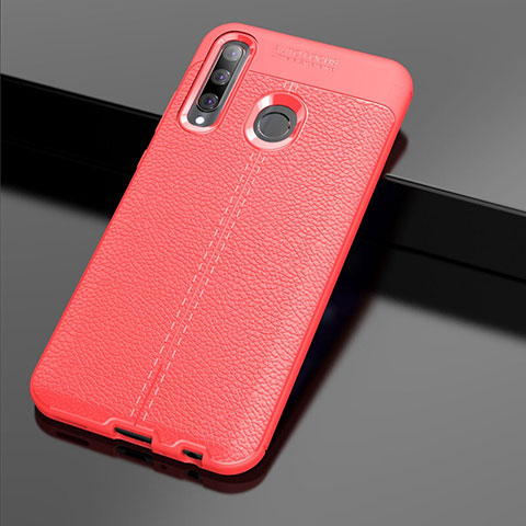 Custodia Silicone Morbida In Pelle Cover S01 per Huawei Honor 20E Rosso