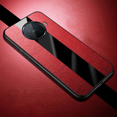 Custodia Silicone Morbida In Pelle Cover S01 per Oppo Ace2 Rosso