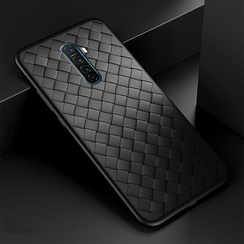 Custodia Silicone Morbida In Pelle Cover S01 per Realme X2 Pro Nero