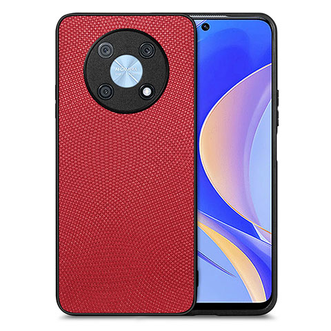 Custodia Silicone Morbida In Pelle Cover S02D per Huawei Nova Y90 Rosso