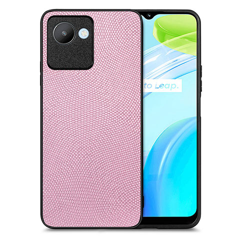 Custodia Silicone Morbida In Pelle Cover S02D per Realme C30s Rosa