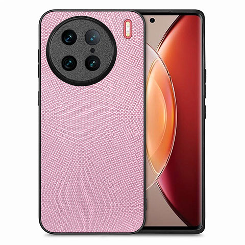 Custodia Silicone Morbida In Pelle Cover S02D per Vivo X90 Pro 5G Rosa