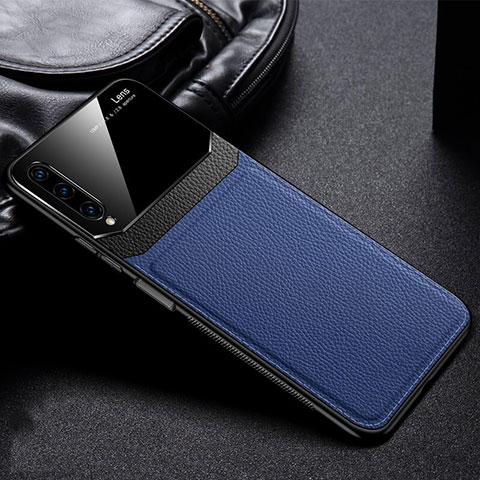 Custodia Silicone Morbida In Pelle Cover S03 per Huawei Y9s Blu