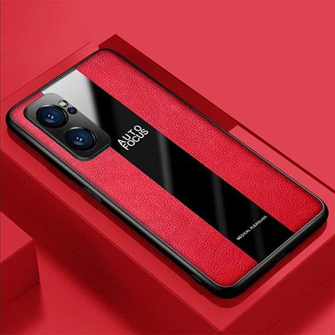 Custodia Silicone Morbida In Pelle Cover S03 per Oppo Reno7 Pro 5G Rosso